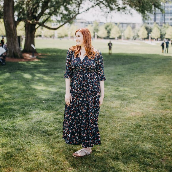 Hayden Los Angeles Boho Dress Floral Print Size Medium - Picture 12 of 16